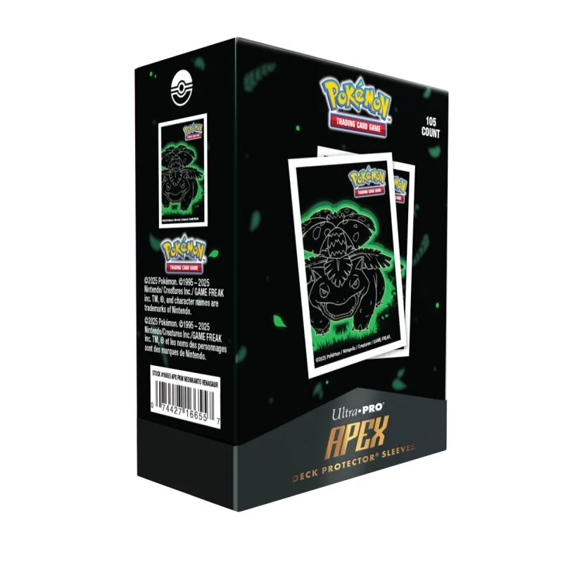 Ultra Pro - Neon Kanto APEX Deck Protector Sleeves Venusaur (105 Sleeves)